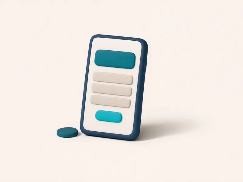 Matte 3D smartphone with abstract cashier screen and a coin resting beside it, illustrating the PayID withdrawal cashout flow